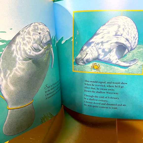 HUMANE SOCIETY MANATEE HARDCOVER BOOK CHESSIE, THE TRAVELIN’ MAN, A TRUE… - Picture 6 of 15